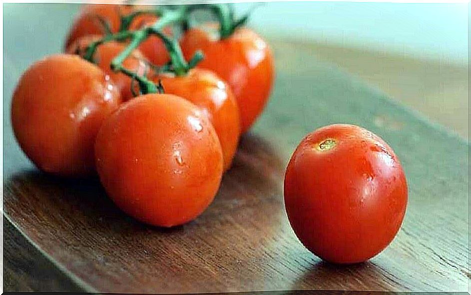 several tomatoes