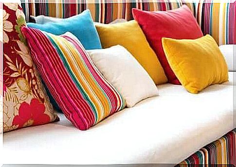 Colored pillows