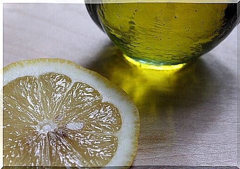 olive oil and lemon