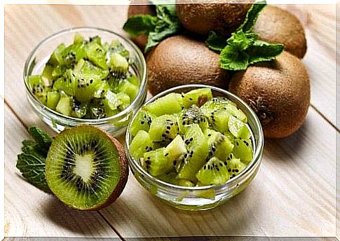 One of the benefits of kiwis is the amount of vitamin C