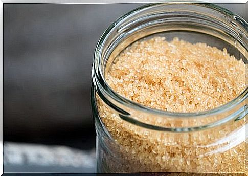 Exfoliating products for your skin with brown sugar