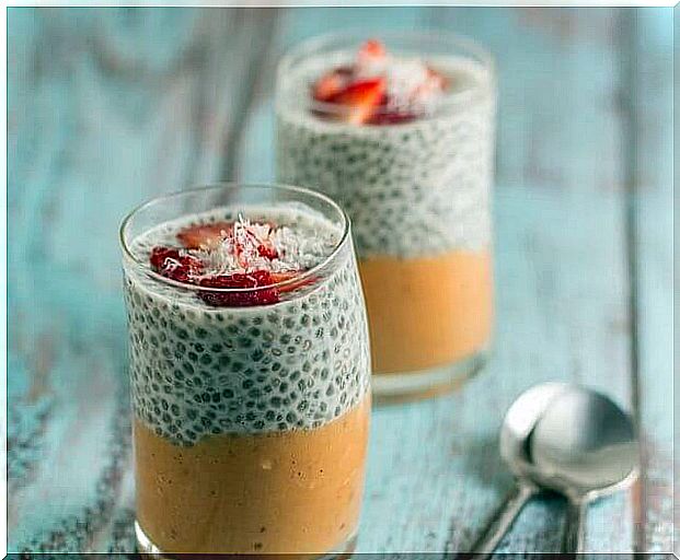 Smoothie with chia seeds