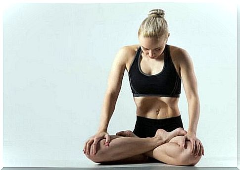 Belly breathing in yoga