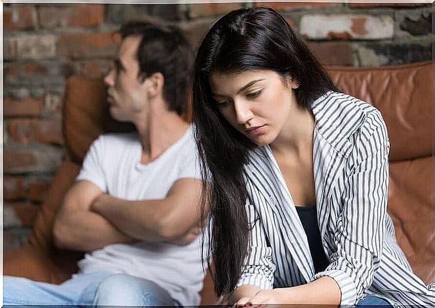 Couple don't talk to each other