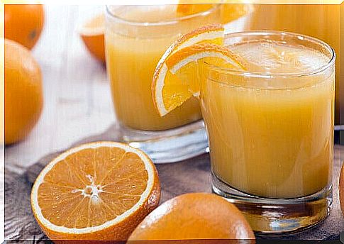 glasses of orange juice